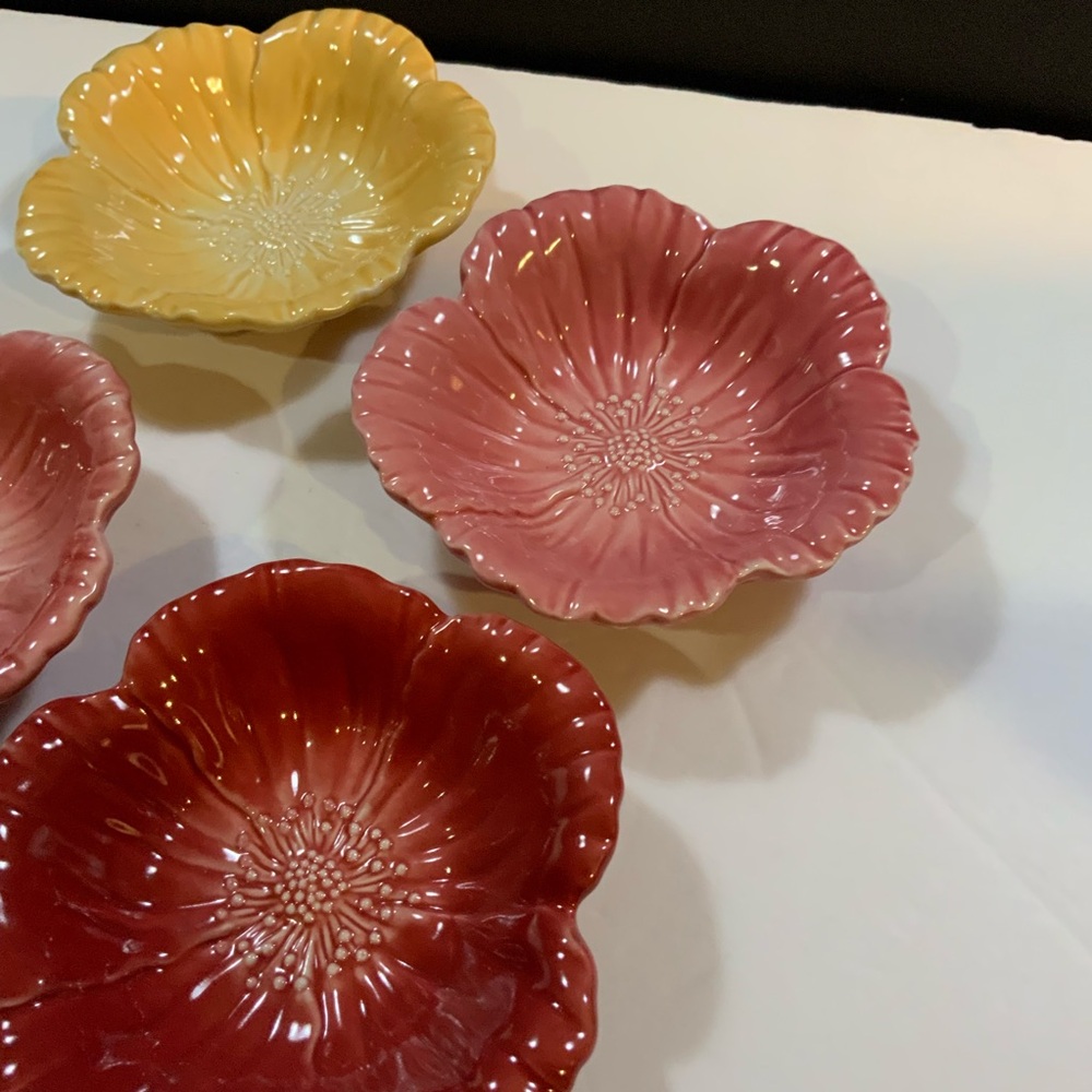 Vintage Royal Albert Country Rose Floral Bowls 4 England NOS #40 - Picture 3 of 7